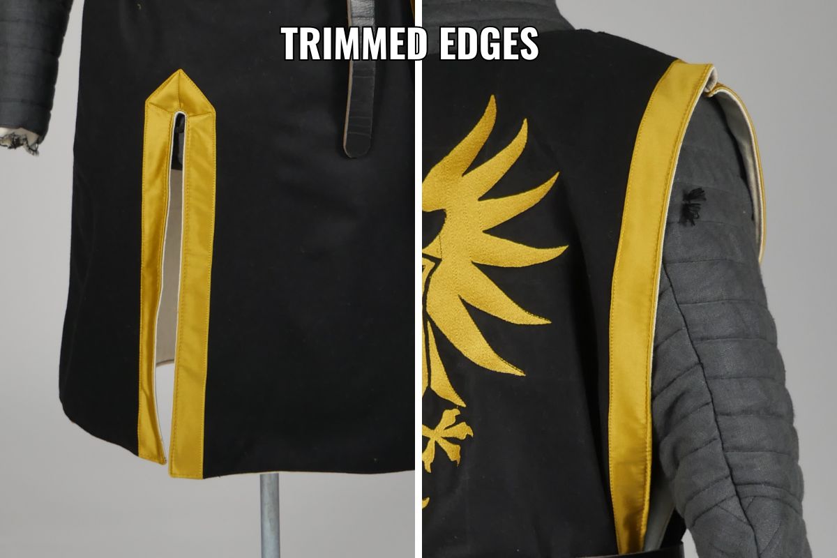 MEDIEVAL TABARD TRIMMED EDGES